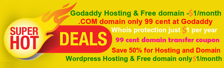 Godaddy coupon code and promo codes 2015